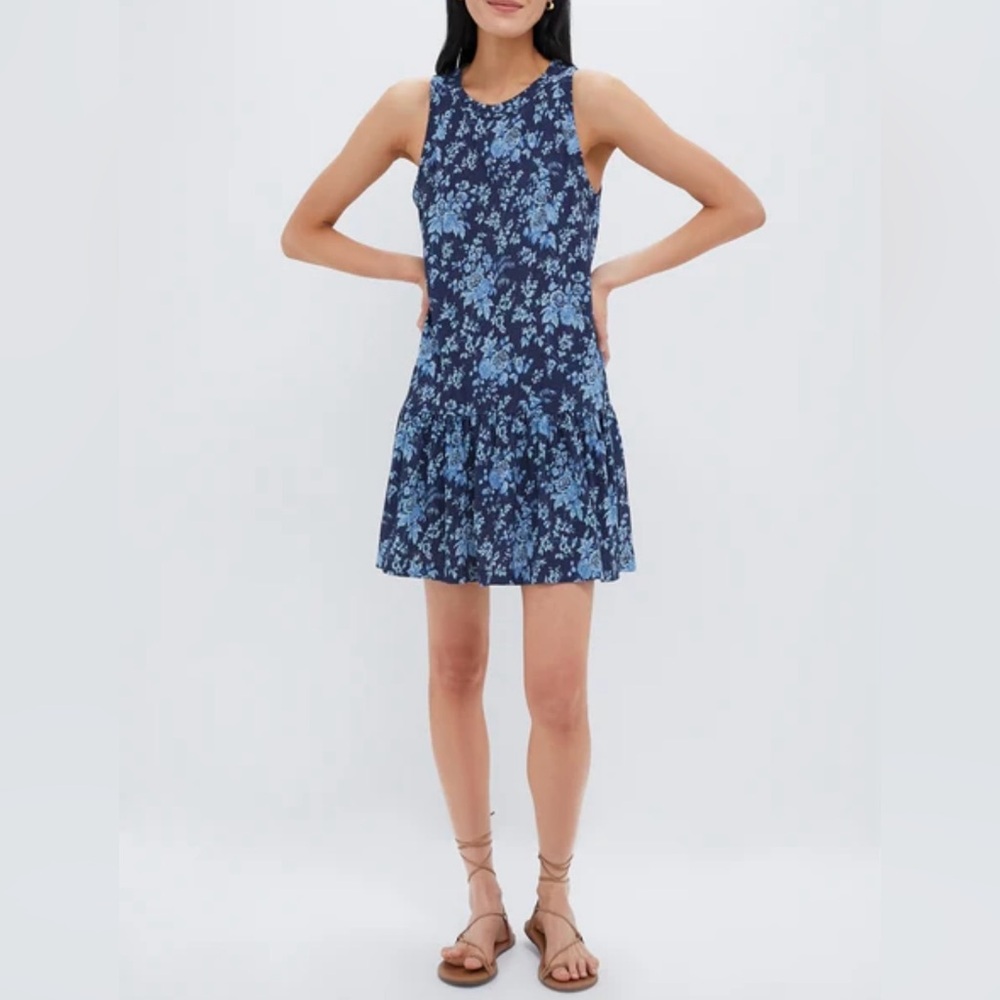 Twilight Garden Clark Dress - Blue Floral- Tuckernuck